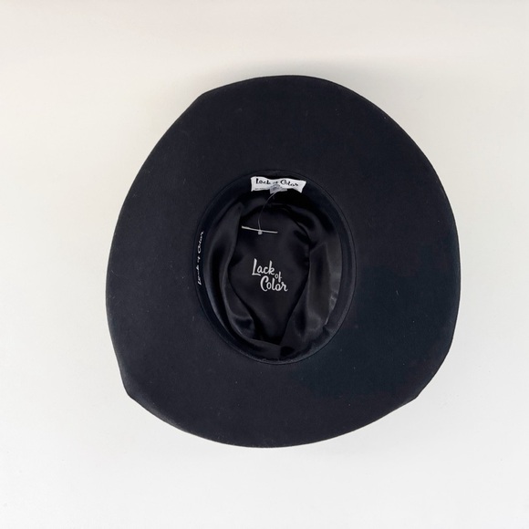 Lack Of Color Melodic Hat Fedora Wool Felt Classic Retro Boho Black Medium NWT - Picture 11 of 13